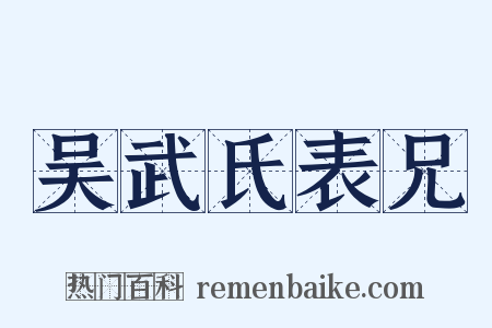 吴武氏表兄是什么意思的图片